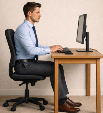 weight loss and posture correction exercises for office workers
