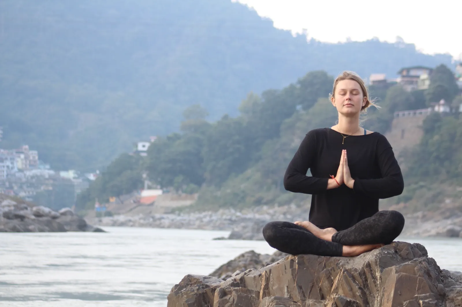 Meditation by the Ganga