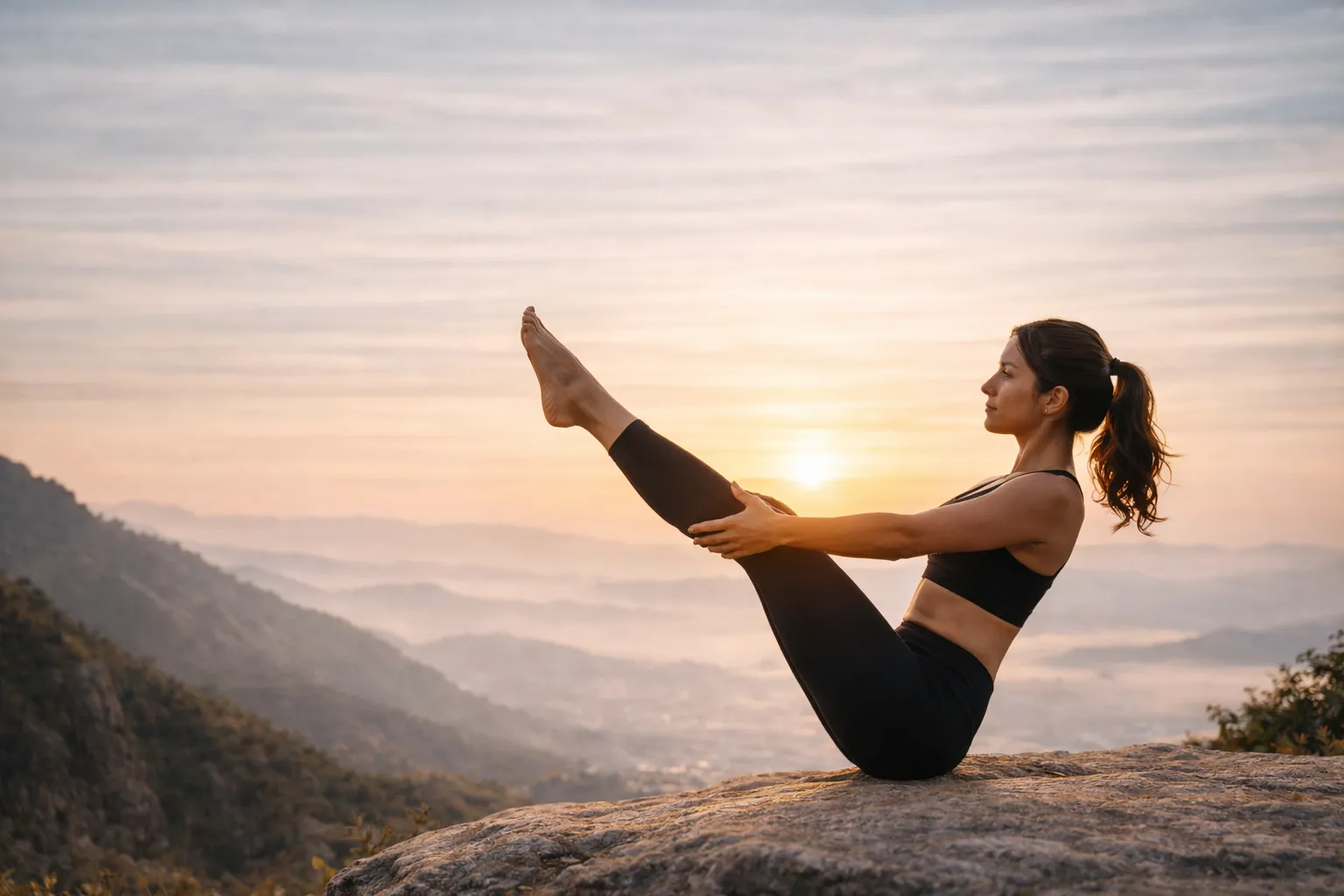 Naukasana Boat Pose yoga