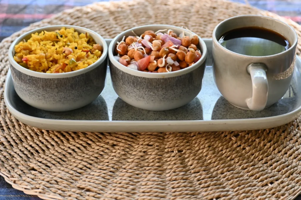 healthy yogic food for students at yoga teacher training in Rishikesh