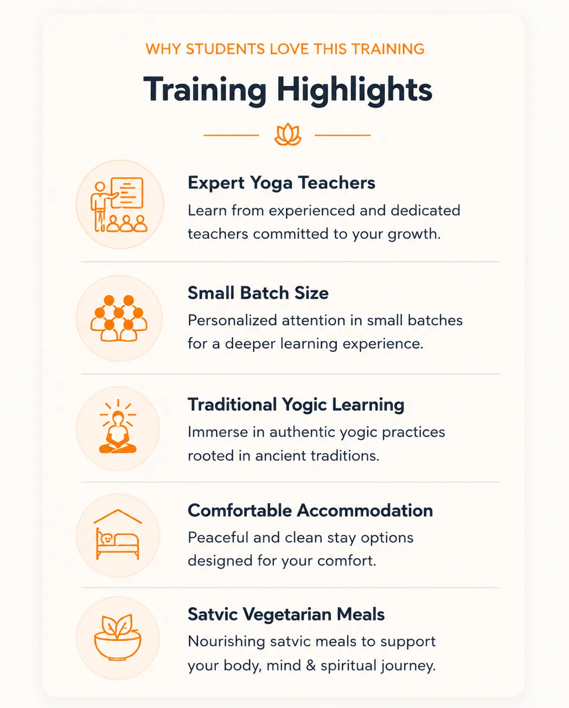 training highlights of the 300 hour yoga TTC program