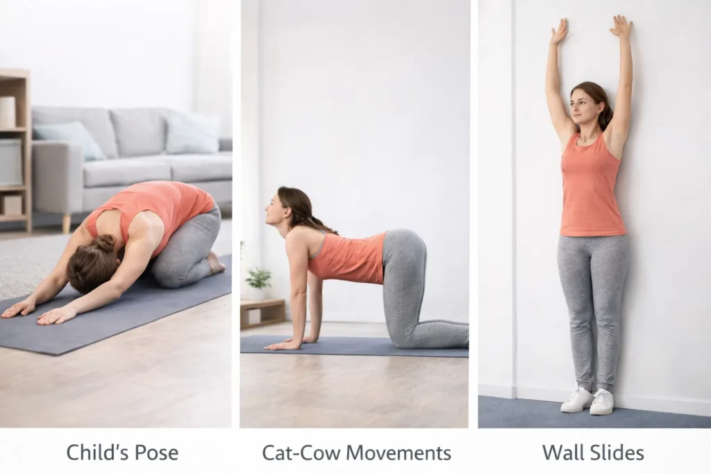 improve posture at home exercises