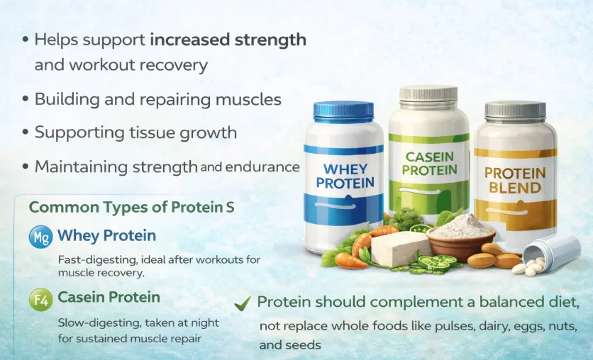 protein supplements types for muscle growth