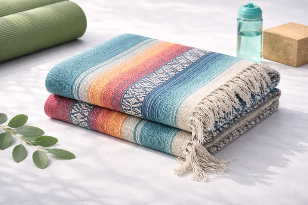 yoga blanket for comfort and support