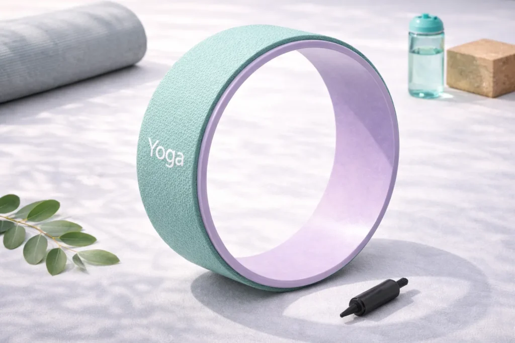 yoga wheel for back stretching support