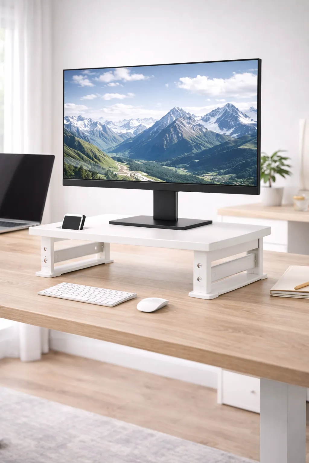 adjustable monitor stand for ergonomic desk setup