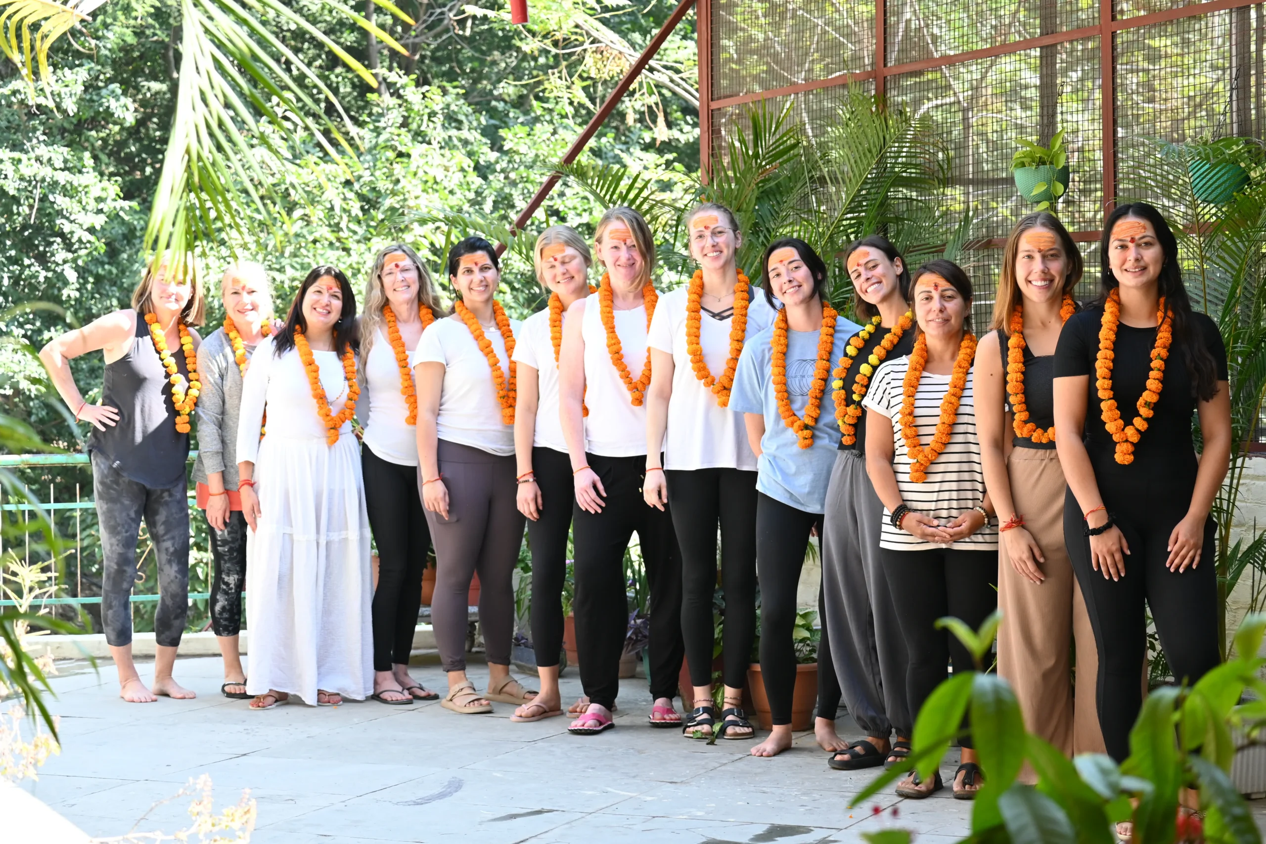 yoga students at Jiva Yoga Academy in Rishikesh