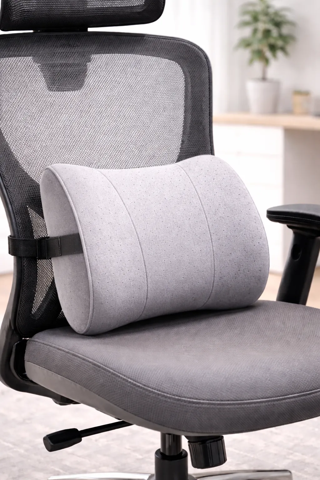 memory foam lumbar pillow for sitting comfort and back support