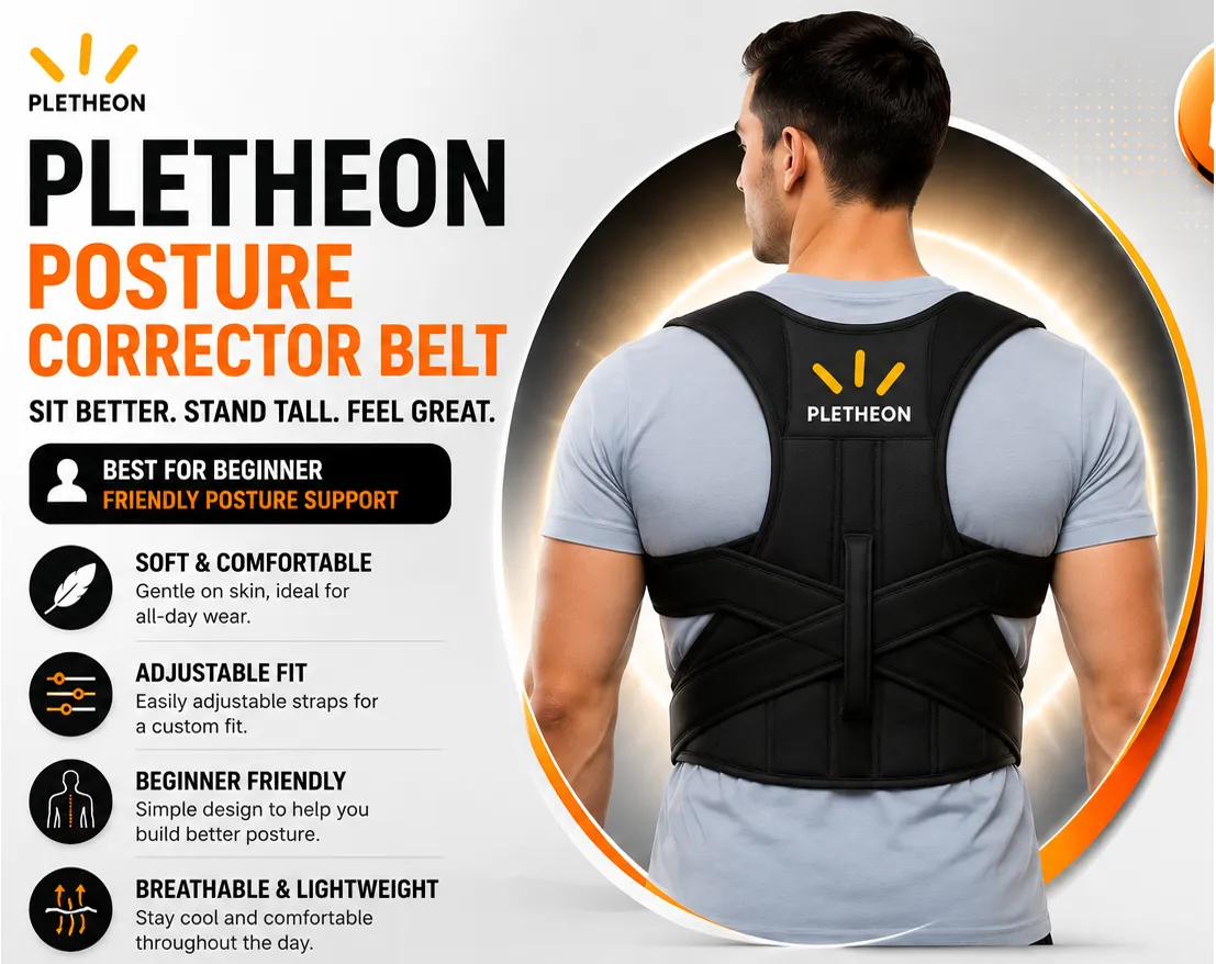 posture corrector belt for back support and posture improvement
