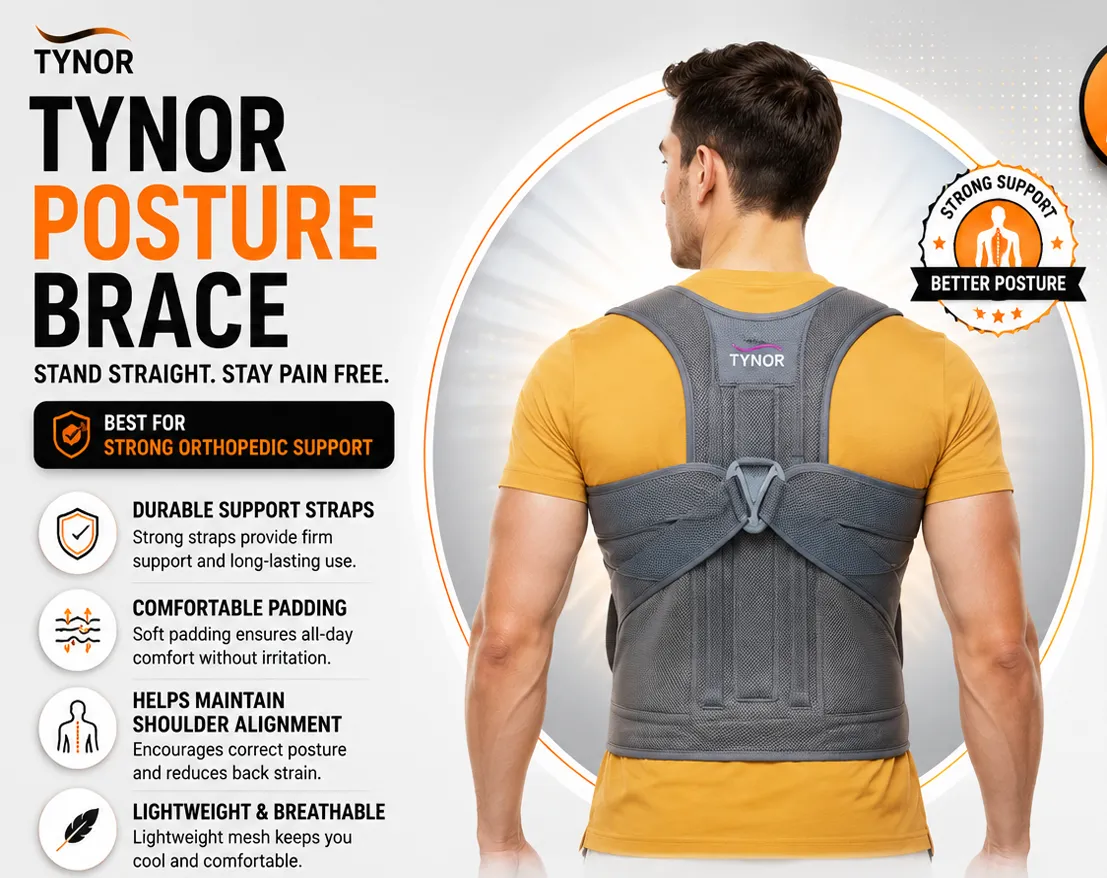 posture corrector belt supporting shoulders and upper back