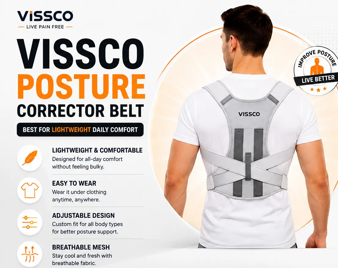 posture corrector belt for back support and posture improvement