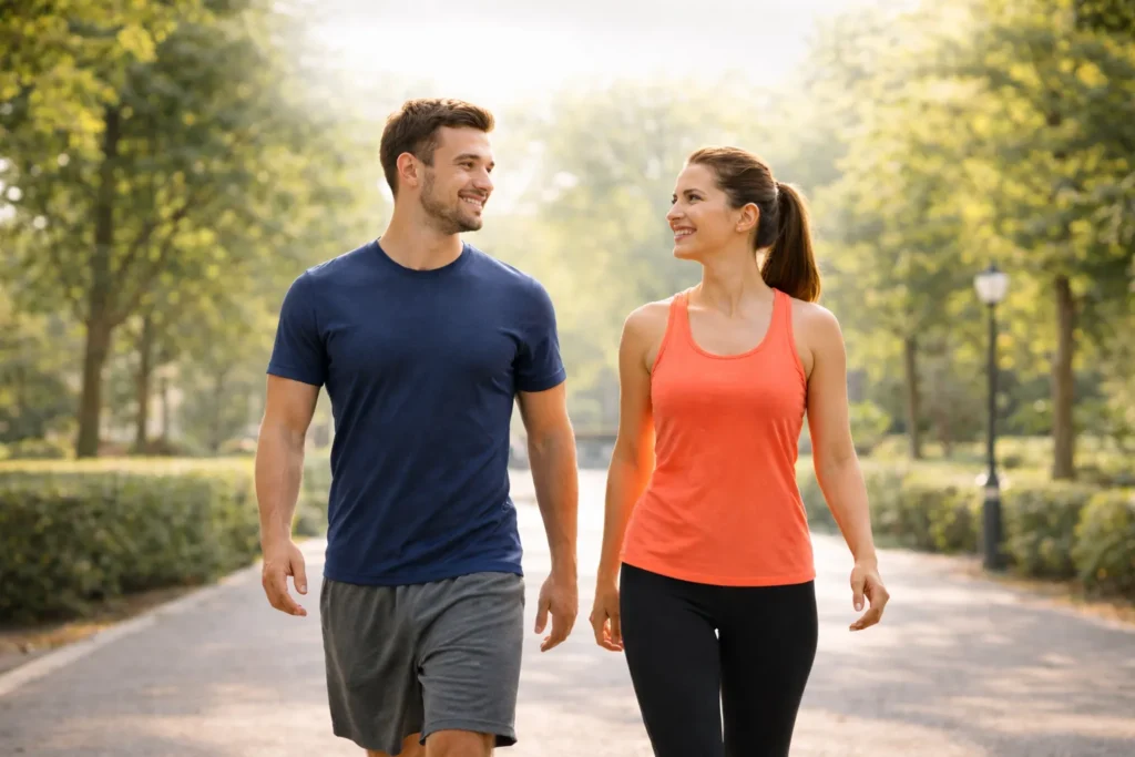 daily walk to improve posture at home