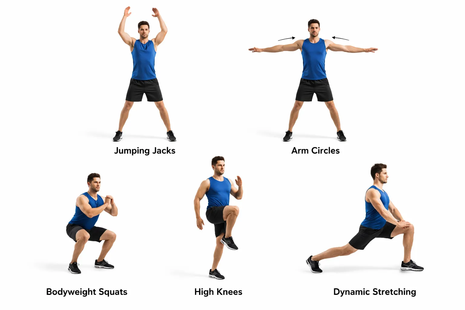 Full body warm up exercises routine