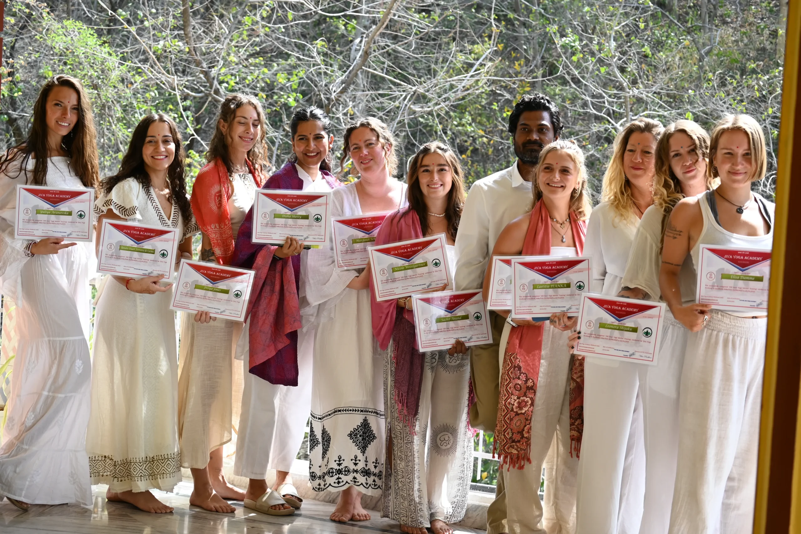 Yoga certification group Rishikesh