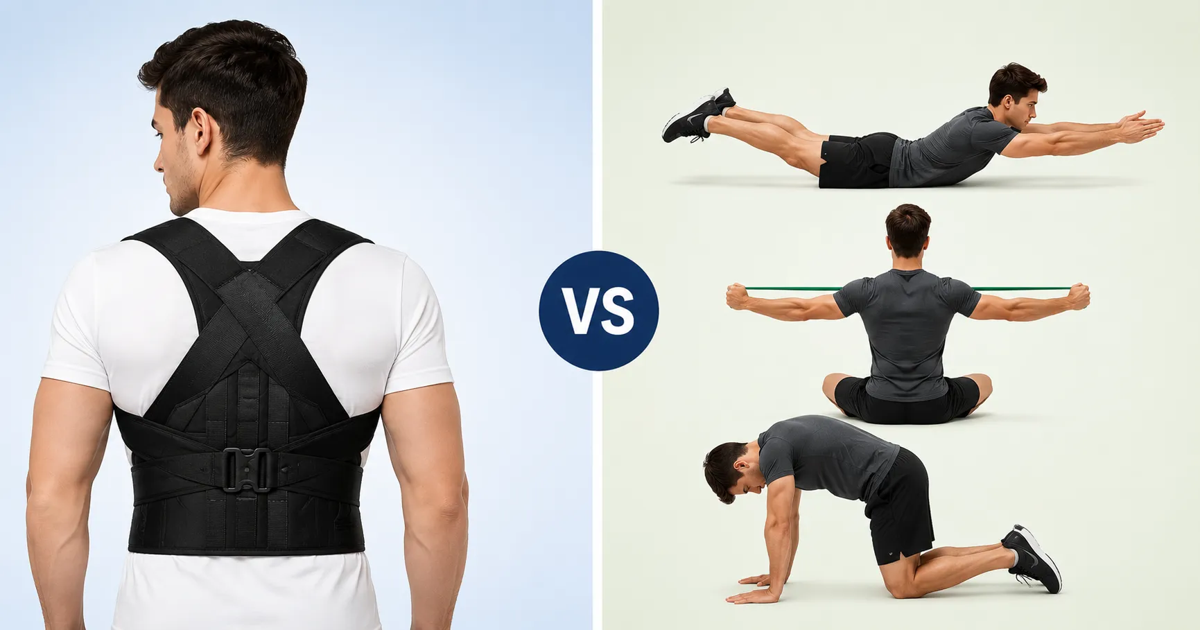 Comparison of Posture Corrector Belt and Posture Exercises for Better Posture