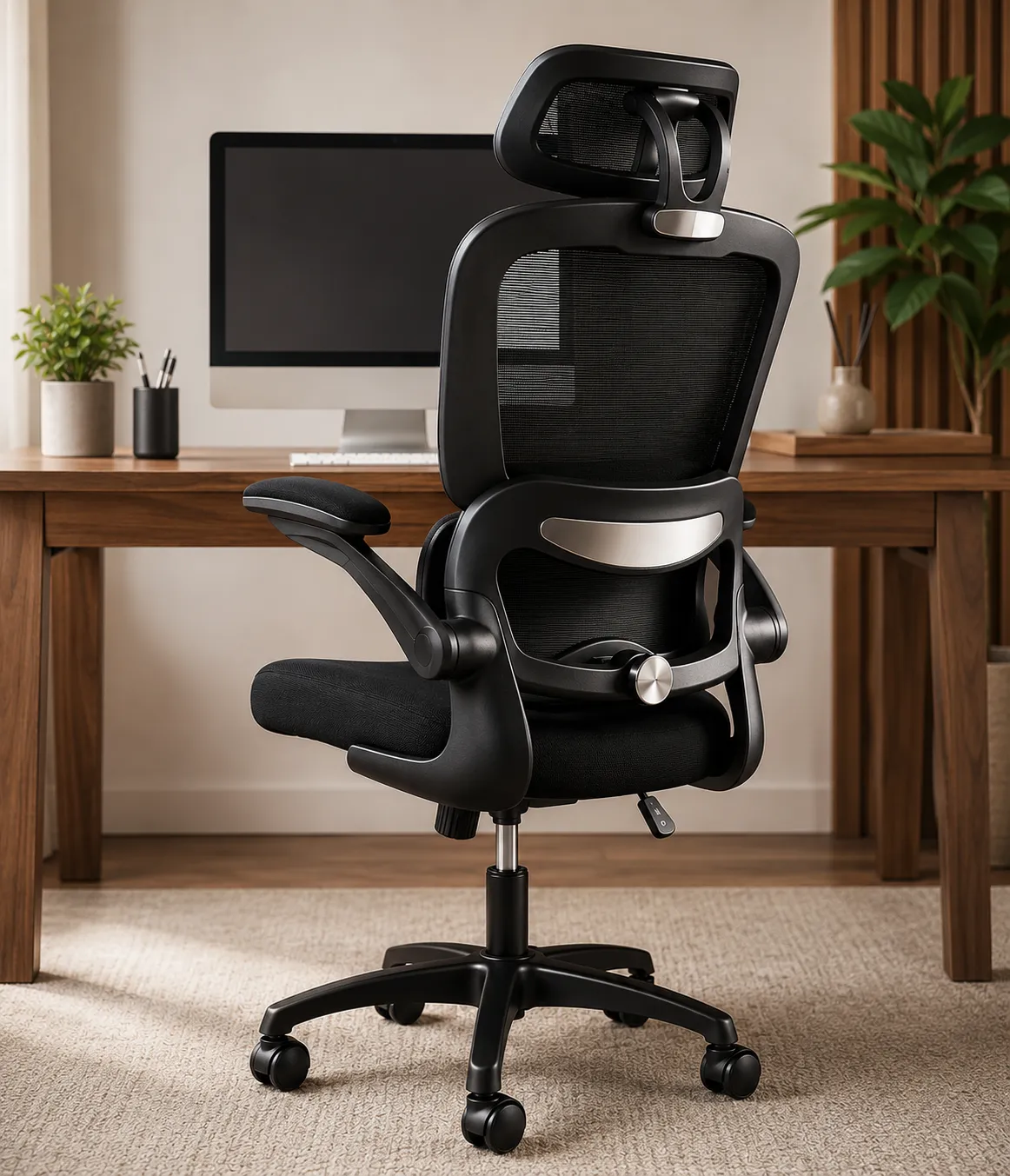 Ergonomic office chair with lumbar support for better posture